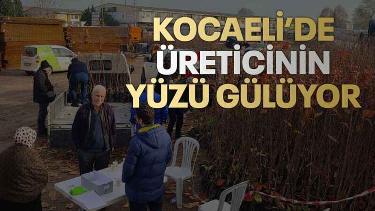 Kocaeli’de üreticinin yüzü gülüyor